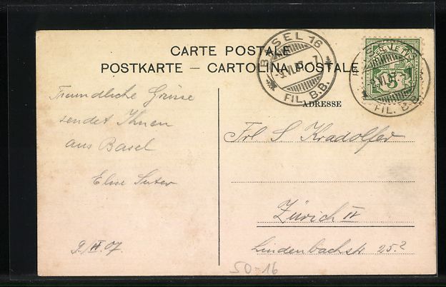 Cartoline postali: AK Basel, Zoologischer Garten, Elephant – Usato da Berlin venduto da bartko-reher 1