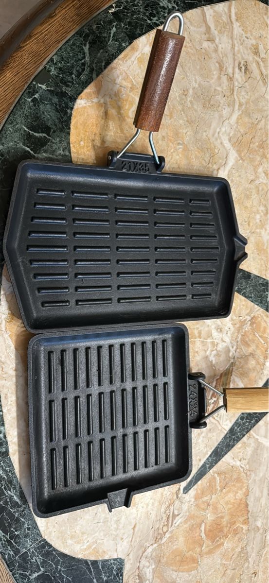 Pfannen: Zwei Grillpfannen Gusseisen  – Gebraucht aus Schaffhausen von Ibag
