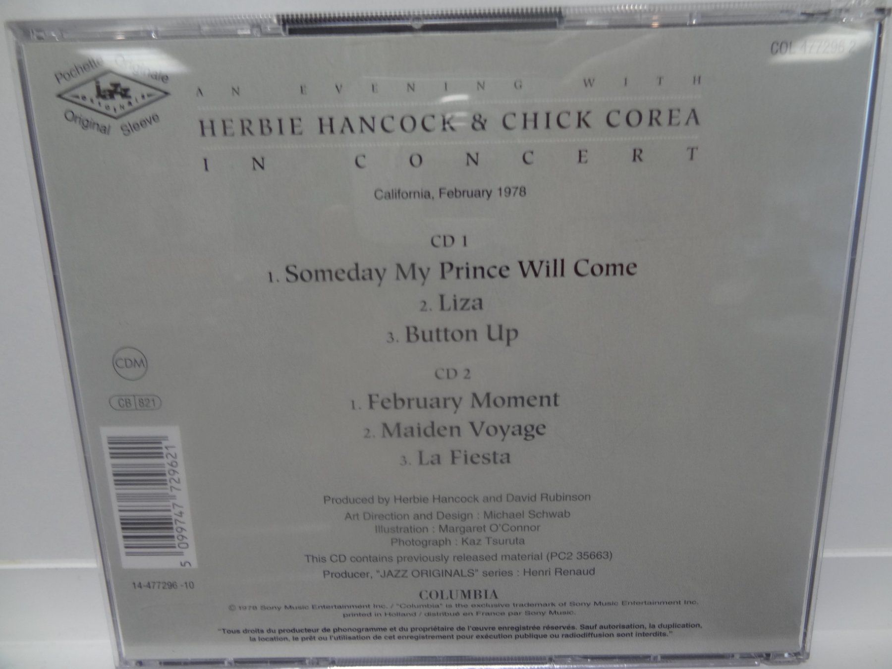 CDs: Herbie Hancock & Chick Corea - In Concert - 2- CD! – Gebraucht aus luzern von musicandart 1
