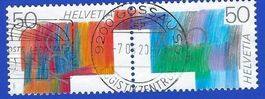 Timbres CH se tenant 50+50c (1990)