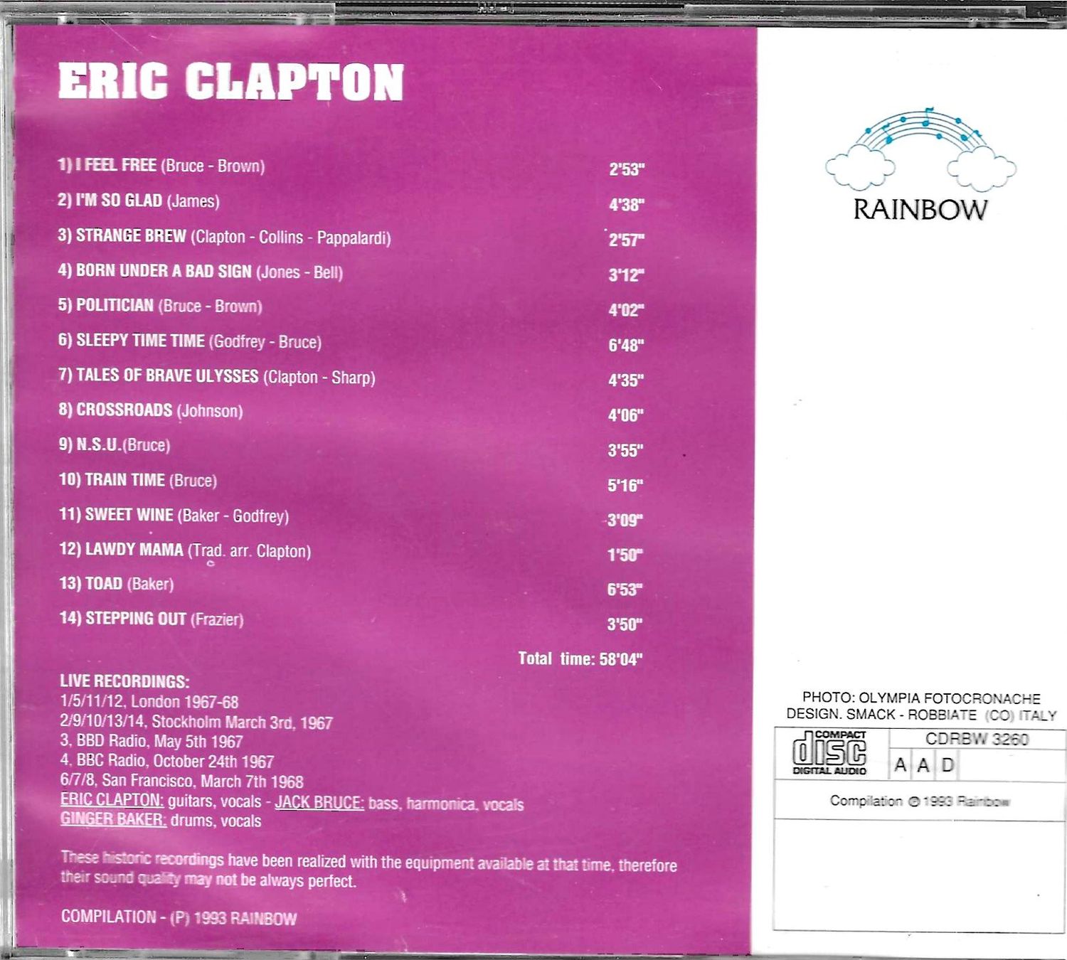 CDs: Eric Clapton - Live Recordings – Gebraucht aus Savagnier von Ne2065 1