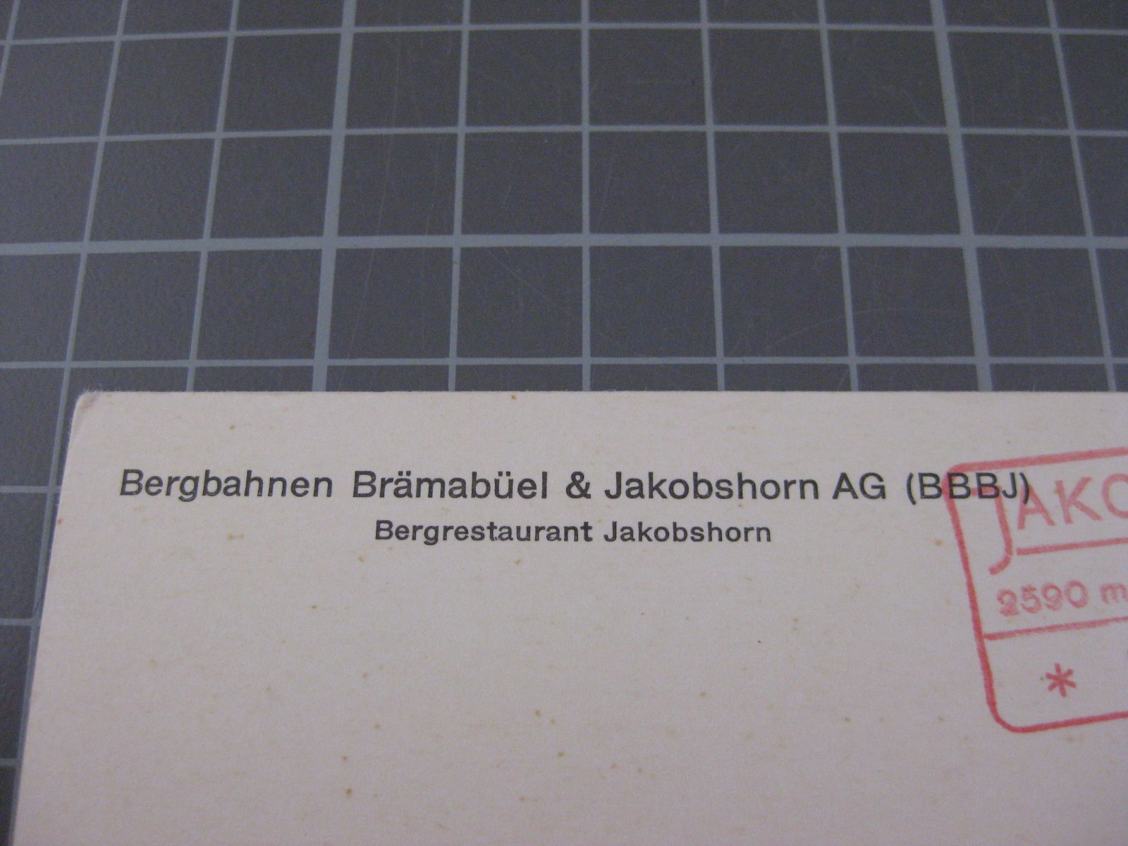 Cartoline postali: AK Jakobshorn Station – Usato da Malters venduto da Marosko 2
