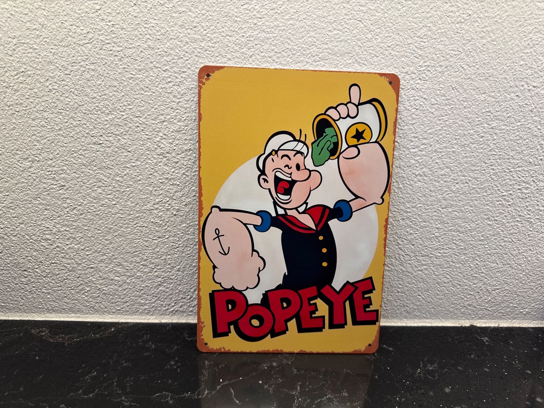 Insegne: SCHILD METALL POPEYE / DER RENNER/ NEU / 1 Pcs. – Nuovo e nell'imballaggio originale da Seon venduto da Aaargauer01 5