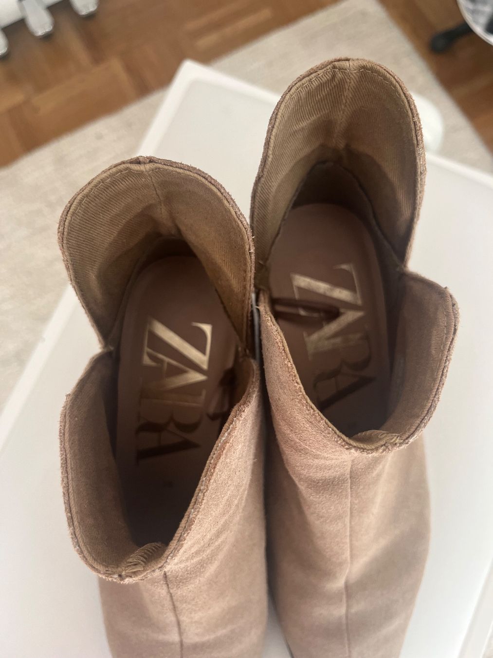 Zara Damenschuhe: Suede leather ankle boots - Zara -size 38 – Gebraucht aus Cully von Maar_K 3