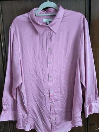 M&S Bluse Rosa Gr. 20 UK / 46 Europa