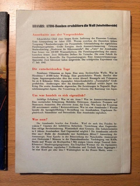 Libri: 2 alte Broschüren über den Atomkrieg – Usato da Seon venduto da retep012 4