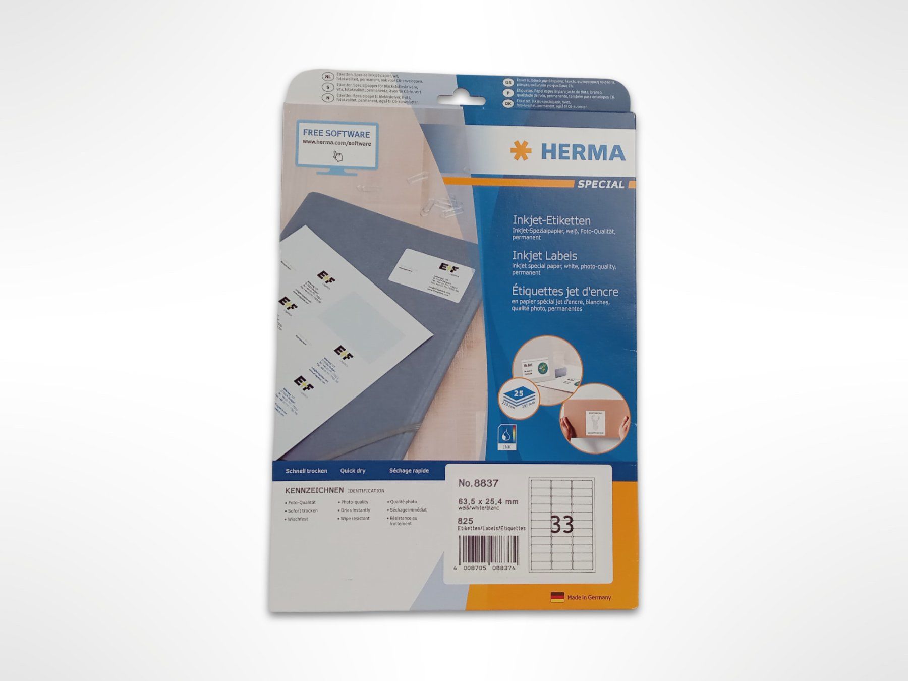 Aufkleber: HERMA Inkjet-Etiketten Nr. 8837 – Neu (gemäss Beschreibung) aus Suhr von Restwert_Suhr