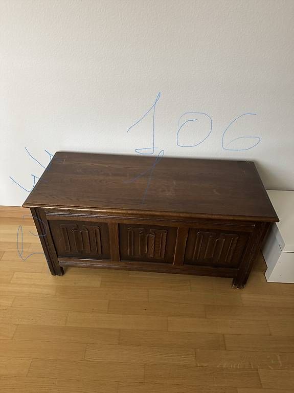 Panchine: Solid Wood Storage Bench  Vintage Style – Usato da Basel venduto da cle_f872