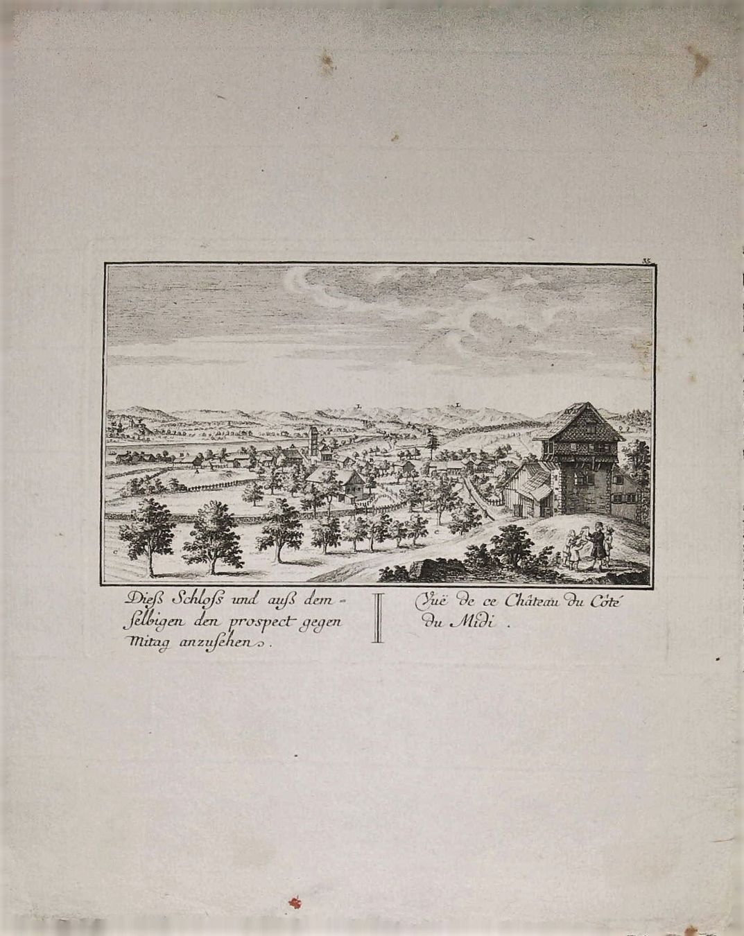 Incisioni: Maur von Herrliberger 1754 – Usato da Rafz venduto da Helvet32