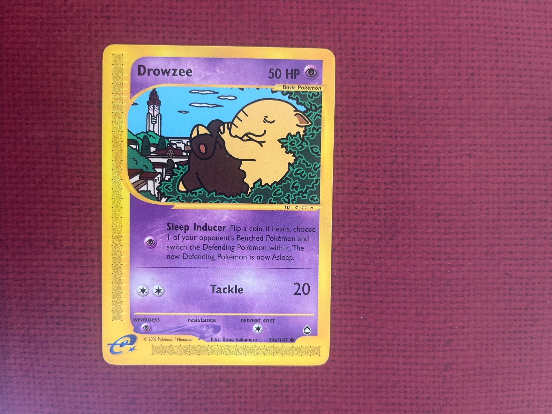 Pokémon Carte collezionabili: Pokemon Drowzee Aquapolis deutsch – Usato da Wabern venduto da Collectfun
