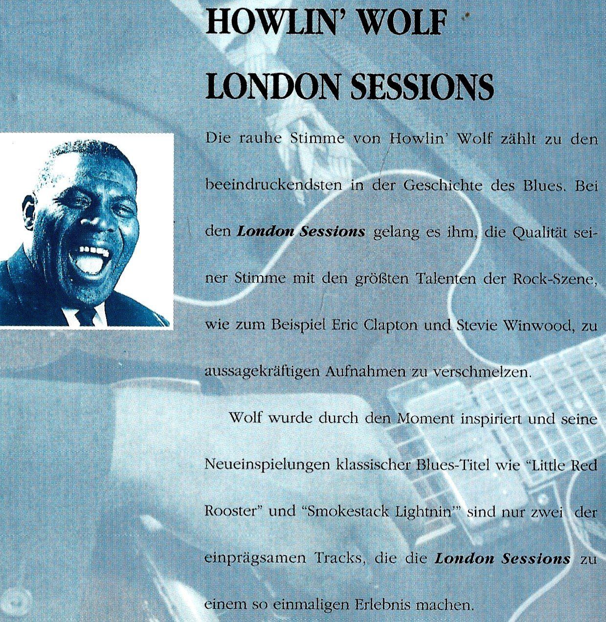 CD: Howlin' Wolf LONDON SESSIONS Rolling Stones Delta Blues CD – Usato da Kandergrund venduto da Sososo 3