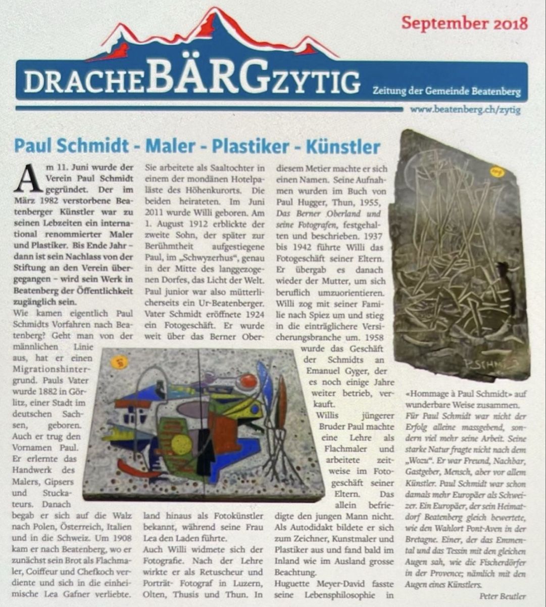 Tableaux: Schmidt Paul (1912-1982) – D'occasion à Grosshöchstetten par Perle1951 8
