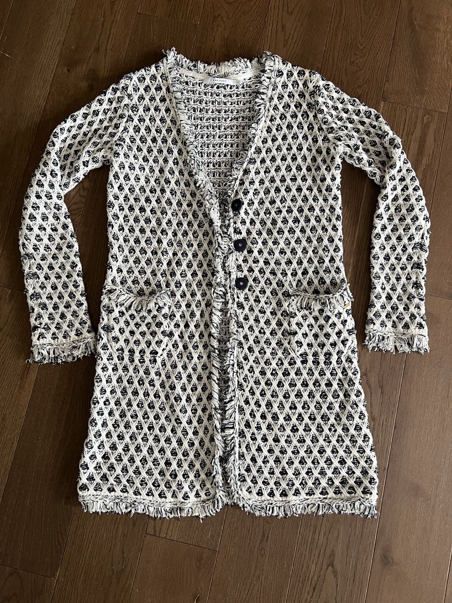 Giacche: Tolle Strickjacke XANDERS schwarz-weiß – Usato da Collex venduto da jam_hsr2 2