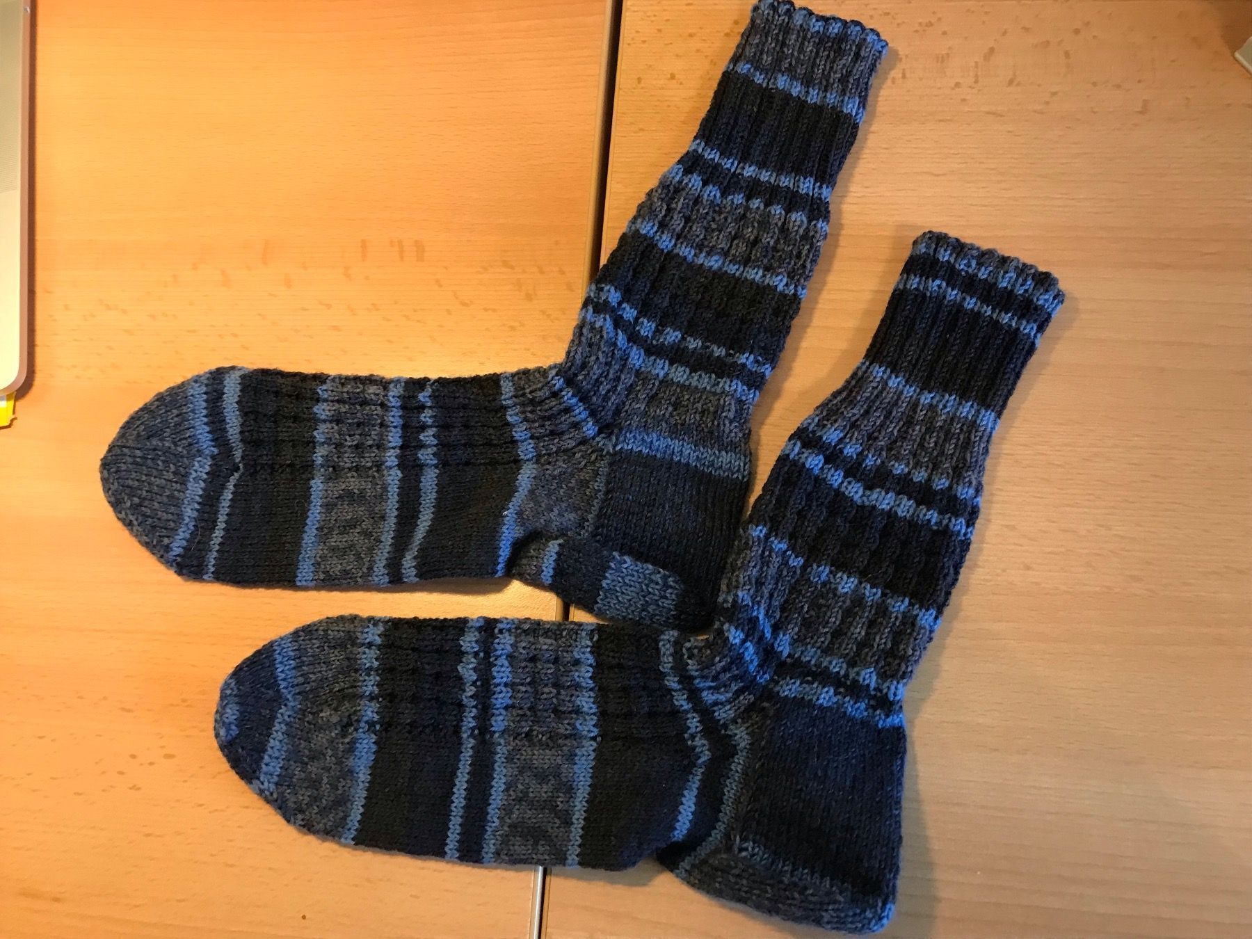 Socken: Herrensocken Gr. 40/41 blau/grau Wolle – Neu und originalverpackt aus Mümliswil von ruben71 1