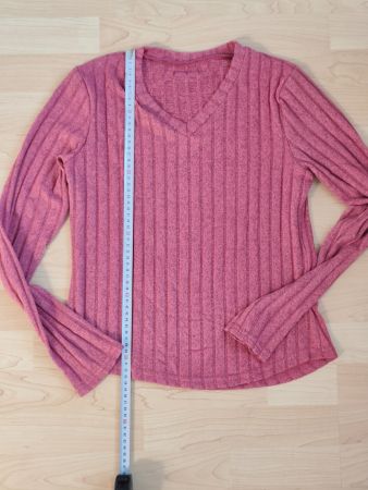 Damen Langarmshirt gerippt NEU