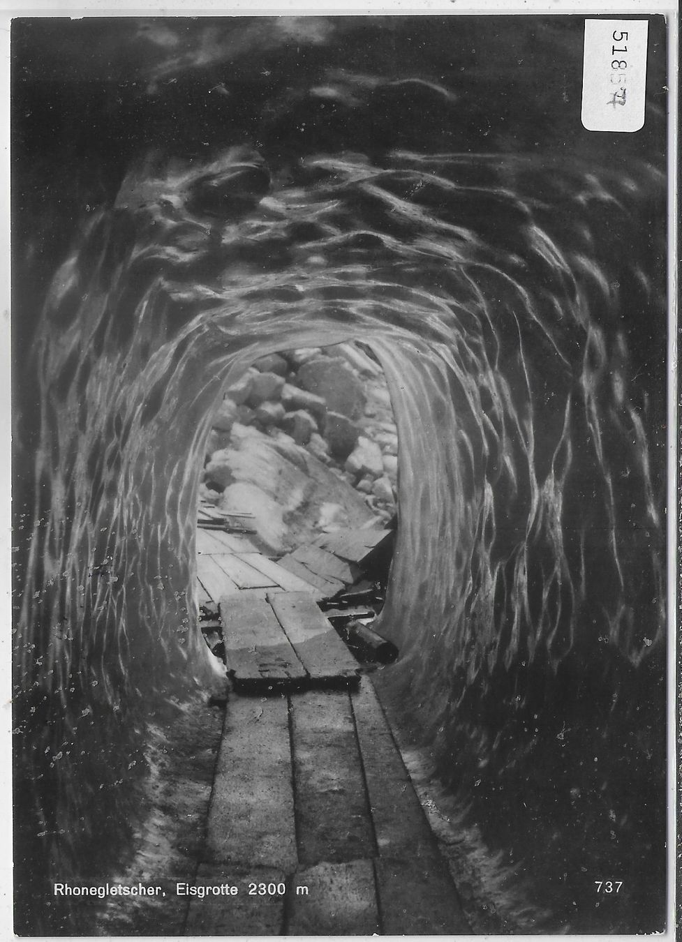 Ansichtskarten: Rhonegletscher - Eisgrotte – Gebraucht aus Ettingen von Kartenplanet