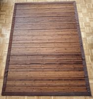 Grand tapis en bambou 140 × 195 cm – dessous antidérapant