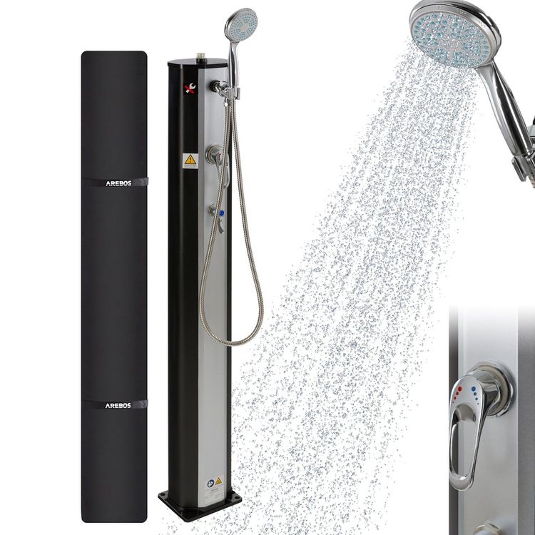 GreenYard Solardusche 20L - Gartendusche Mit Handbrause & Fußdusche