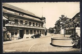 Herzogenbuchsee, Strassenpartie am Brunn
