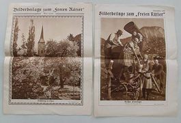 2 Zeitungen von 1926 +1929 Bildbeilage "freier Rätier"