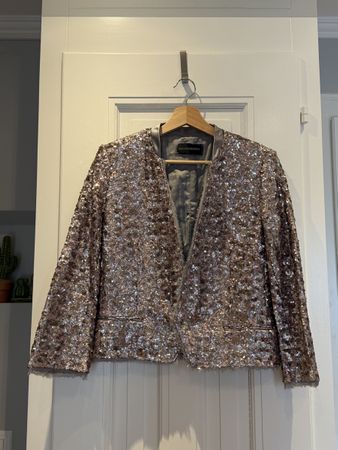 Zadig & Voltaire Deluxe Sequin Jacket, Size 36