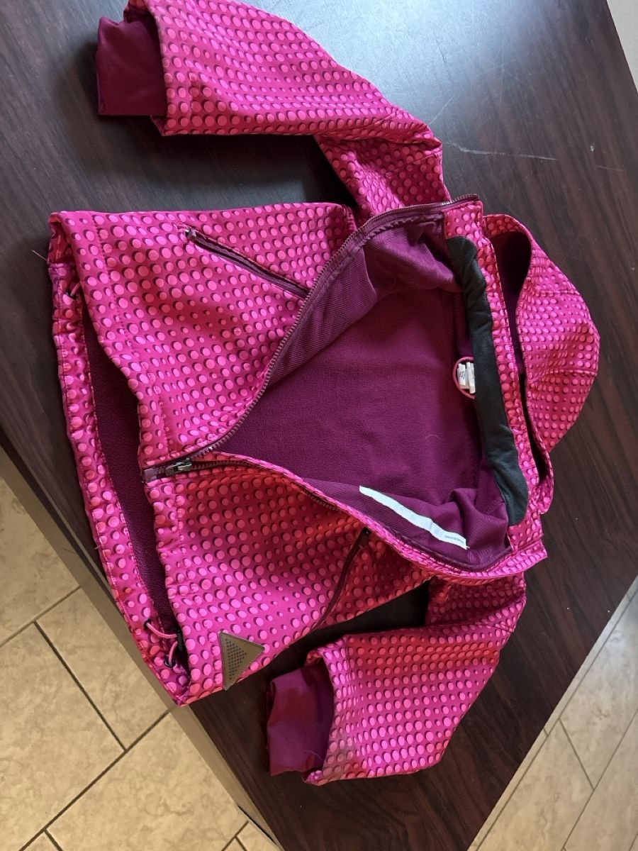 Jacken & Mäntel: Kinder Softshelljacke pink gemustert guter Zustand – Gebraucht aus Villigen von Team-Steinacher