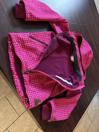 Kinder Softshelljacke pink gemustert guter Zustand