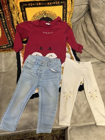 Set Mädchen Kleider Gr.98 . MONALISA JEANS!