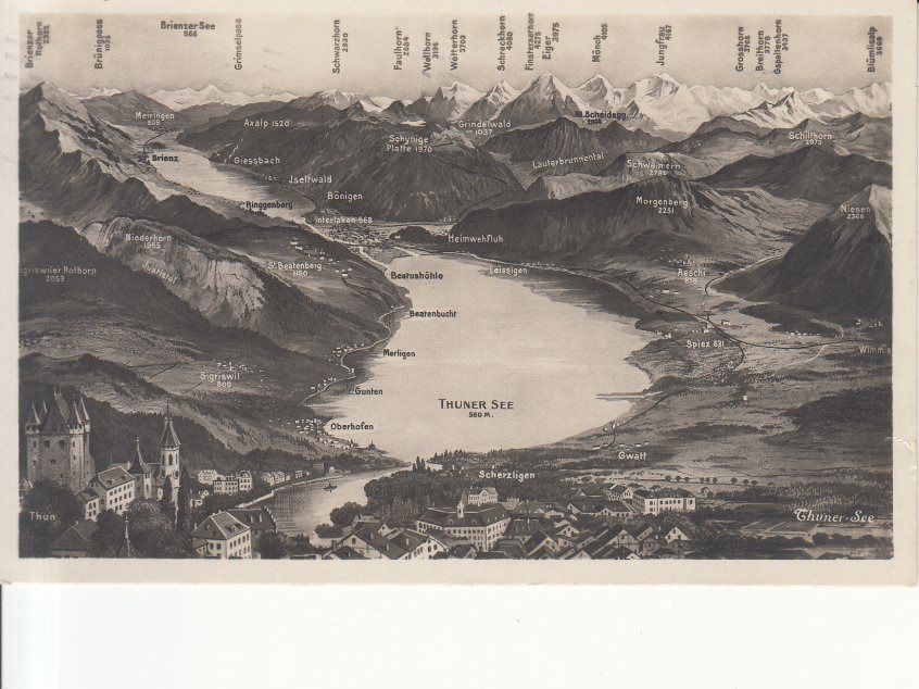 Cartoline postali: Thunersee 1931 – Usato da Bürglen TG venduto da StampGraf
