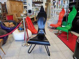 Black Chair Signiert Serge.. 19/250, Designobjekt Stuhl