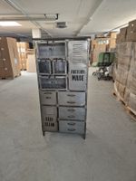 Kommode Metall vintage, 15 Schübe, Fabrik Look