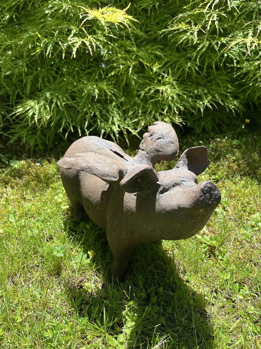 Figuren: grosses, schweres, fliegendes Schwein / Gusseisen – Gebraucht aus Wetzikon ZH von seli03 3