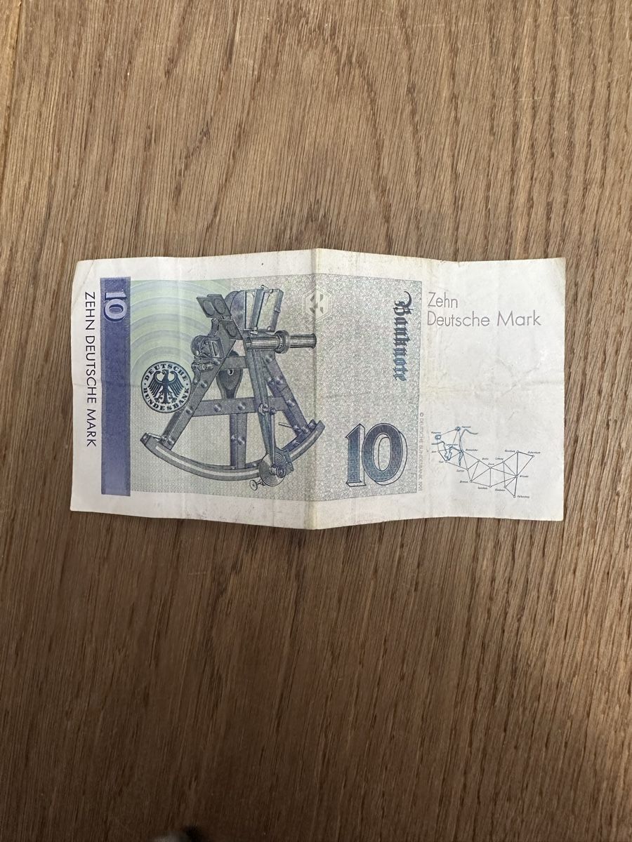 Banconote: 10 Deutsche Mark Schein 1989 – Usato da Zwingen venduto da A.B.Verkauf 1