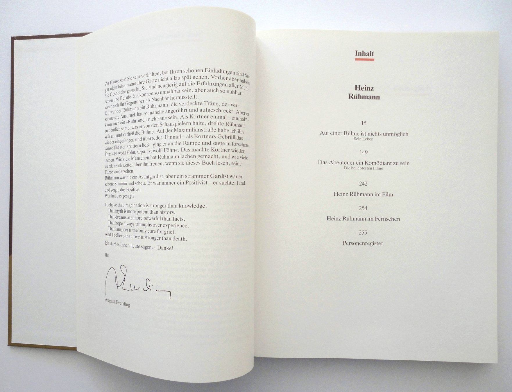 Bücher: Das grosse Heinz Rühmann Buch, mit 256 Seiten – Gebraucht aus zürich von parts5060 2