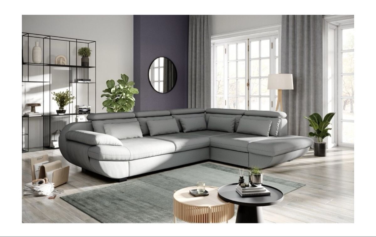 Sofas: Stylish Corner Sofa -  grey fabric  – D'occasion à Unterägeri par LuxBagsCH 6