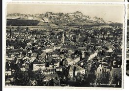 PK St.Gallen mit Säntis und Stabstempel Freudenberg
