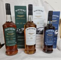 3 Whiskys "Bowmore ASTON MARTIN SET" Edition 1-3