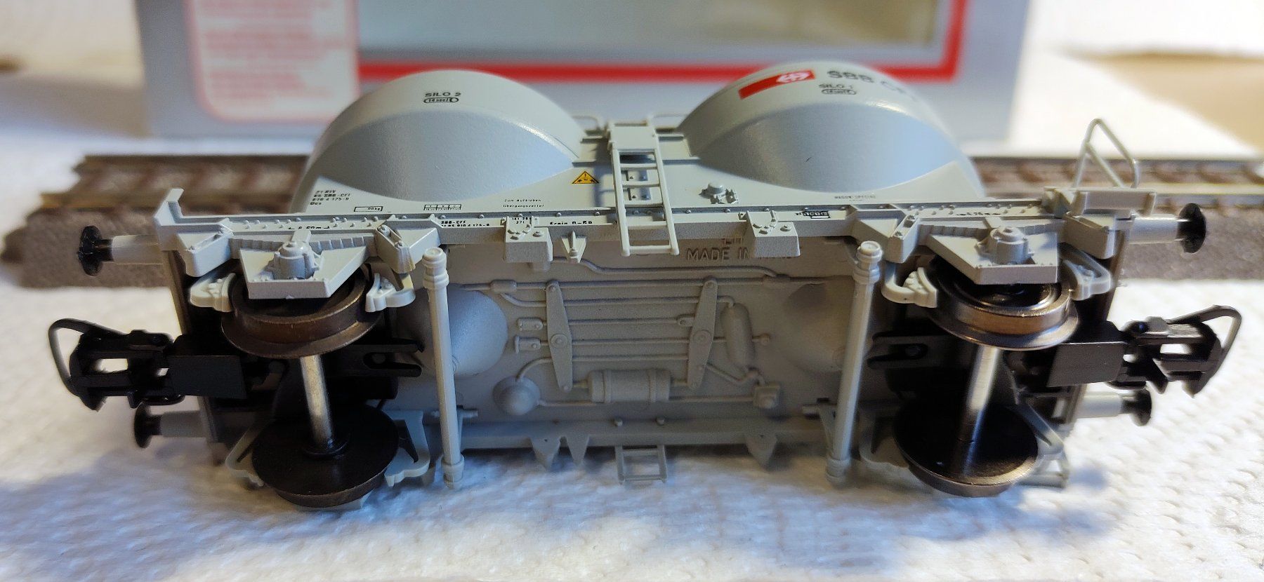 Lima Modellini di ferrovie: Lima 302817K Zementsilowagen Ucs grau – Usato da Münsingen venduto da Rufer34 2