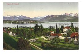 Rapperswil - Feldbach (SG) Villa Rosenborg - Zürichsee 1915