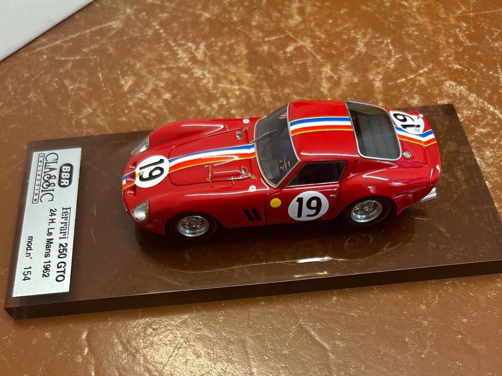 Ferrari 250 GTO 24h Du Mans 1962 - BBR 1/18 Modèle Résine BBR1854