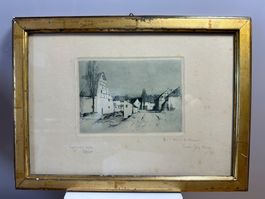 Original-Radierung  Ernst Georg Rüegg (1883–1948)
