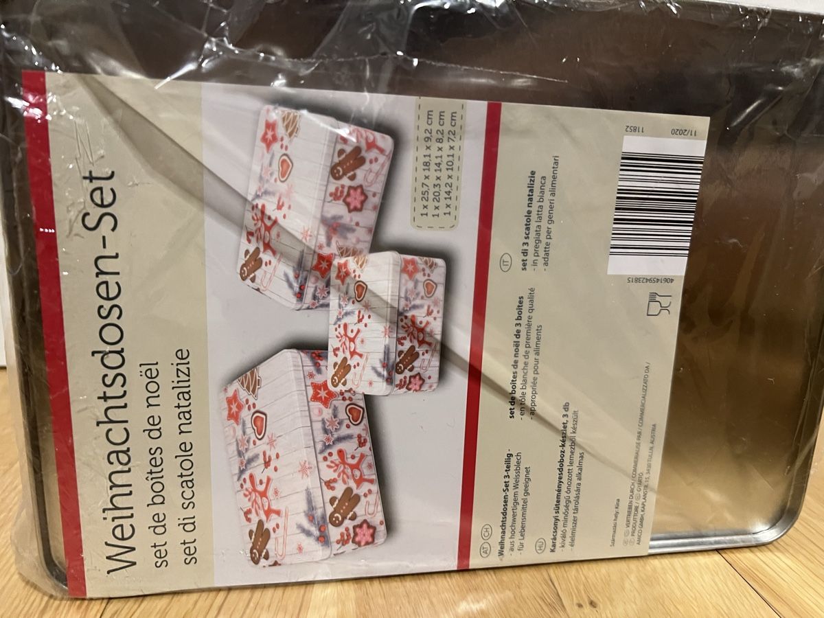 Teglie da forno: Guetzliboxen (3) Originalverpackt – Nuovo e nell'imballaggio originale da Jona venduto da n.ferrari 2