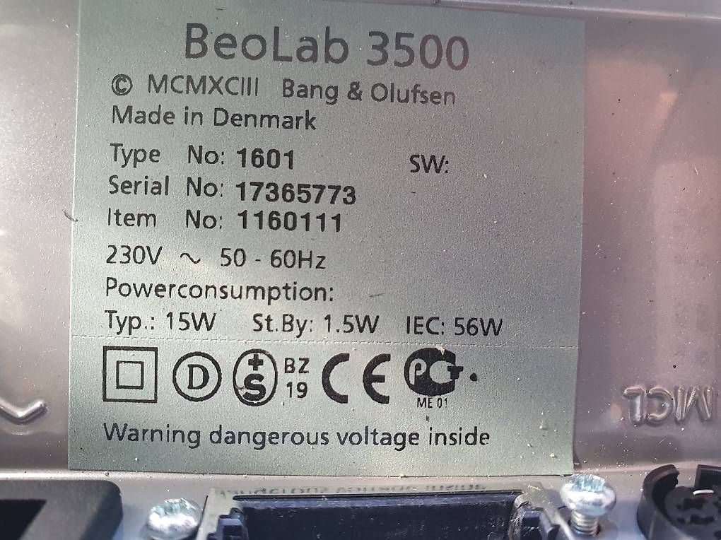 Bang & Olufsen Casse acustiche: Bang & Olufsen Beolab 3500 – Usato da Losone venduto da delfino_2 2