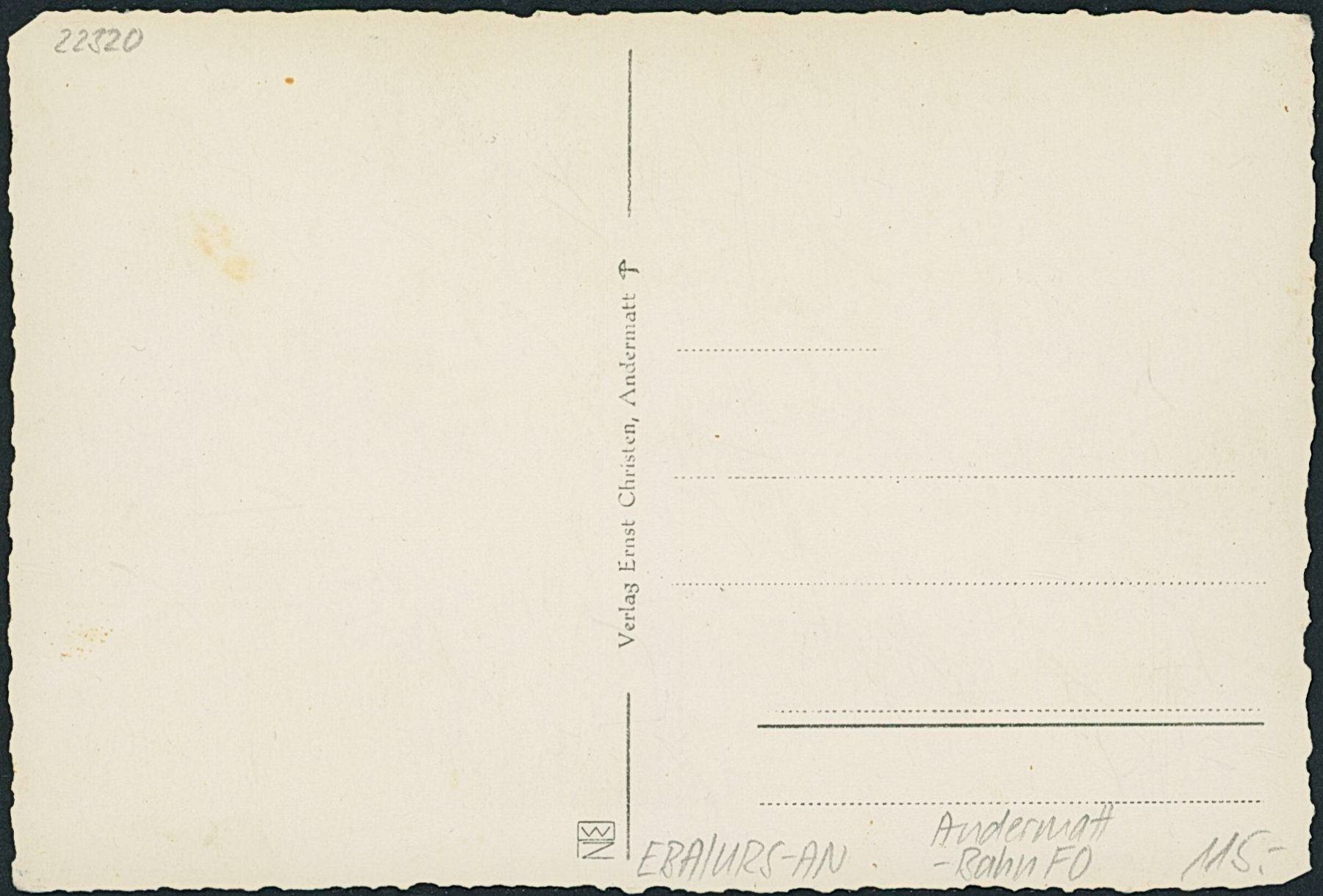 Cartoline postali: URS Andermatt - Oberalp Pass - Bahn FO – Nuovo (secondo la descrizione) da Schindellegi venduto da Jonathan77 1