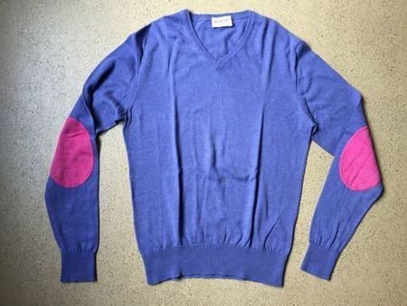 PELIKAMO V-Pullover aus Baumwolle