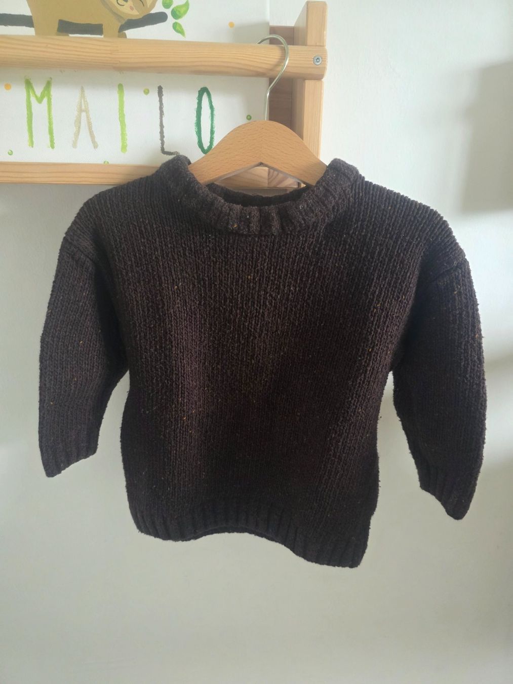 H&M Maglioni & Felpe: H&M Ove Strickpullover, Grösse 92, Dunkelbraun – Usato da Wichtrach venduto da Elenagonzi