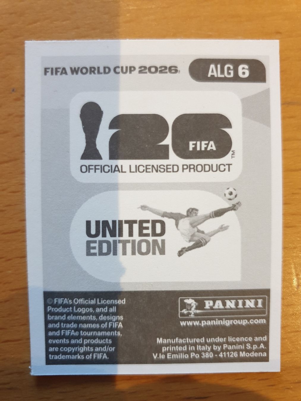 Panini Carte collezionabili: Panini WM 2026 ALG MOHAMED AMINE 6 – Nuovo (secondo la descrizione) da Einsiedeln venduto da MGXX 1