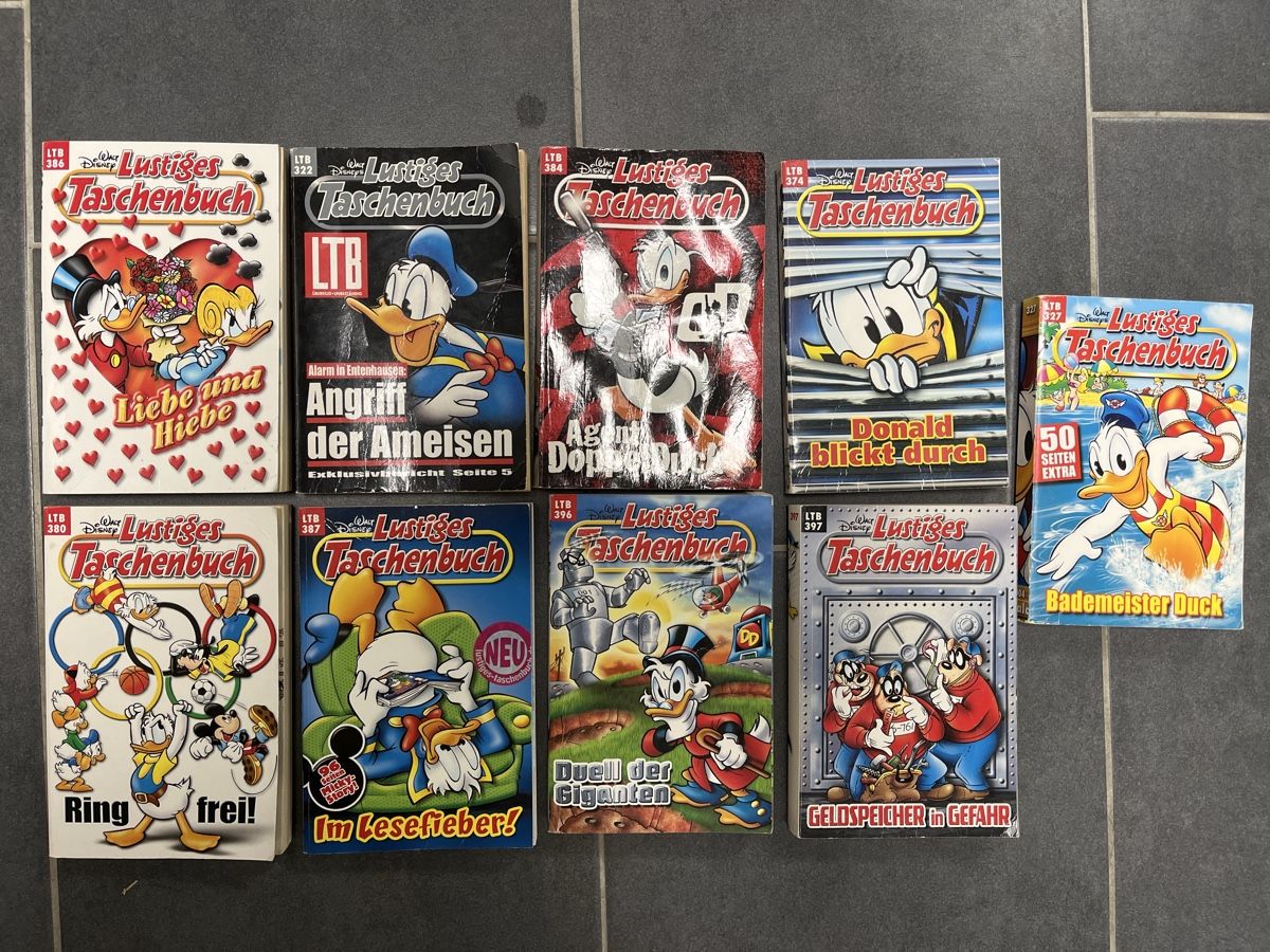 Comics: Lustiges Taschenbuch 9stk – Gebraucht aus Pfyn von schwalbe10