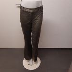 Festliche Damen Hose, Gr. 36, gold-schwarz gemustert