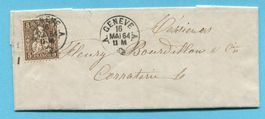 Orts - Faltbrief Genève 1864